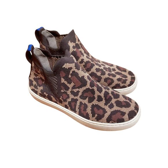 ROTHY"S The Chelsea Wildcat Limited Edition Knit Sneaker Boot Size 7 - Picture 2 of 11